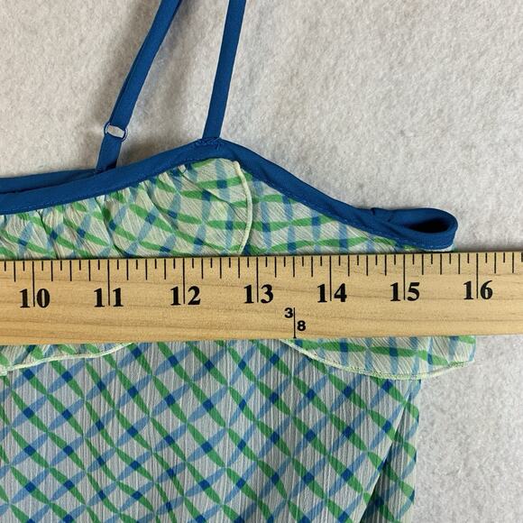 Old Navy Womens Chiffon Ruffle Cami Top Sz XS Flounce Feminine Preppy Peplum Y2K - Picture 9 of 15